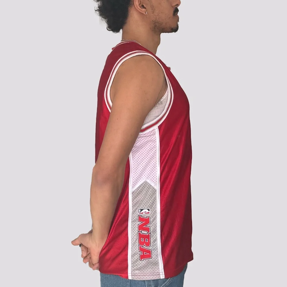 Nike Vintage Red NBA Basketball Jersey - Men’s XL - Picture 2 of 6